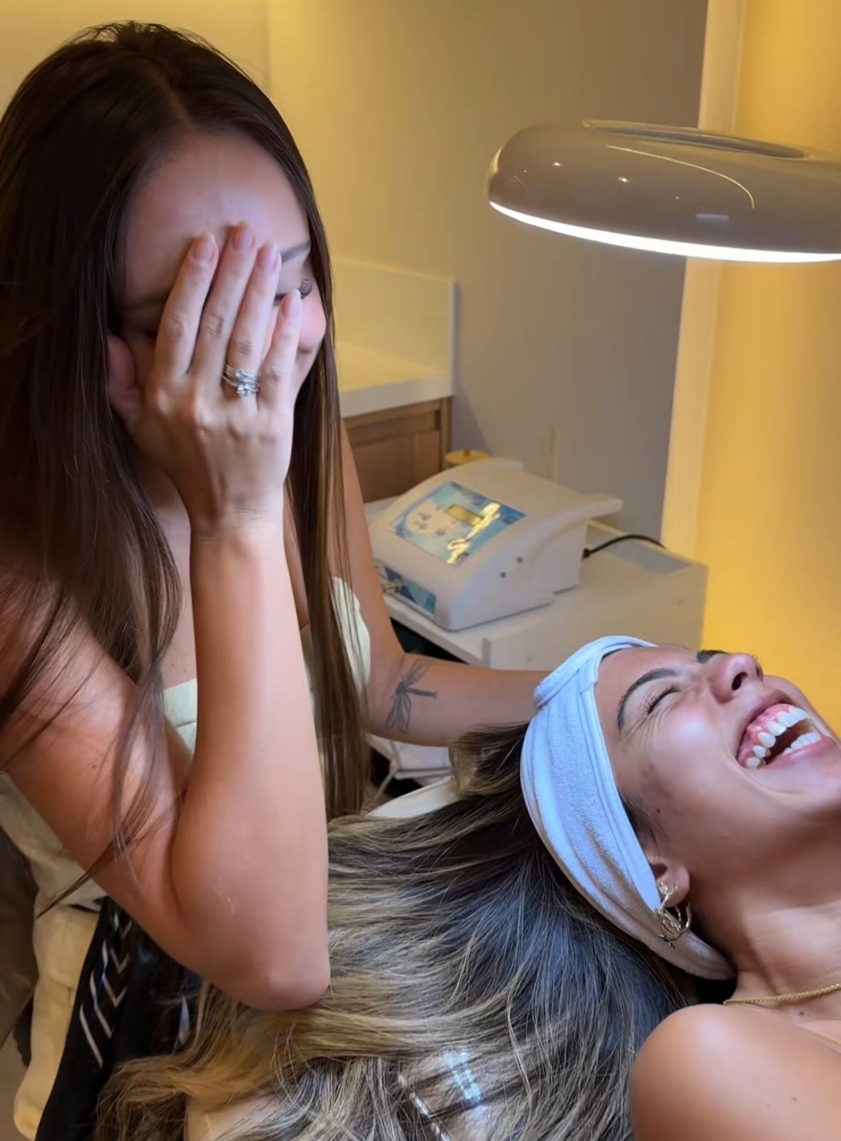 Momento de descontração no atendimento